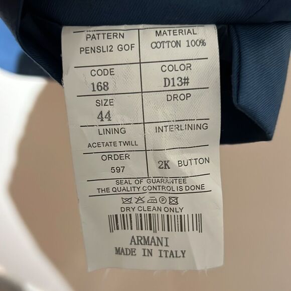 Giorgio Armani NWT 100% cotton blazer - Picture 7 of 12